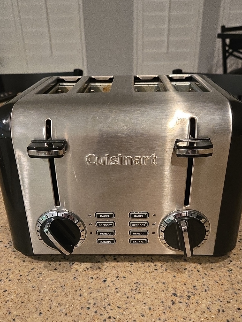 Cuisinart Stainless Steel 4-Slice Toaster - Silver and Black